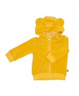 Hoodie Balou Yellow Velours - Froy&Dind