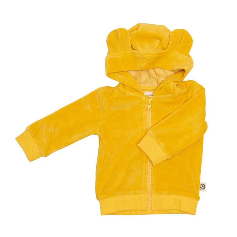 Hoodie Balou Yellow Velours - Froy&Dind