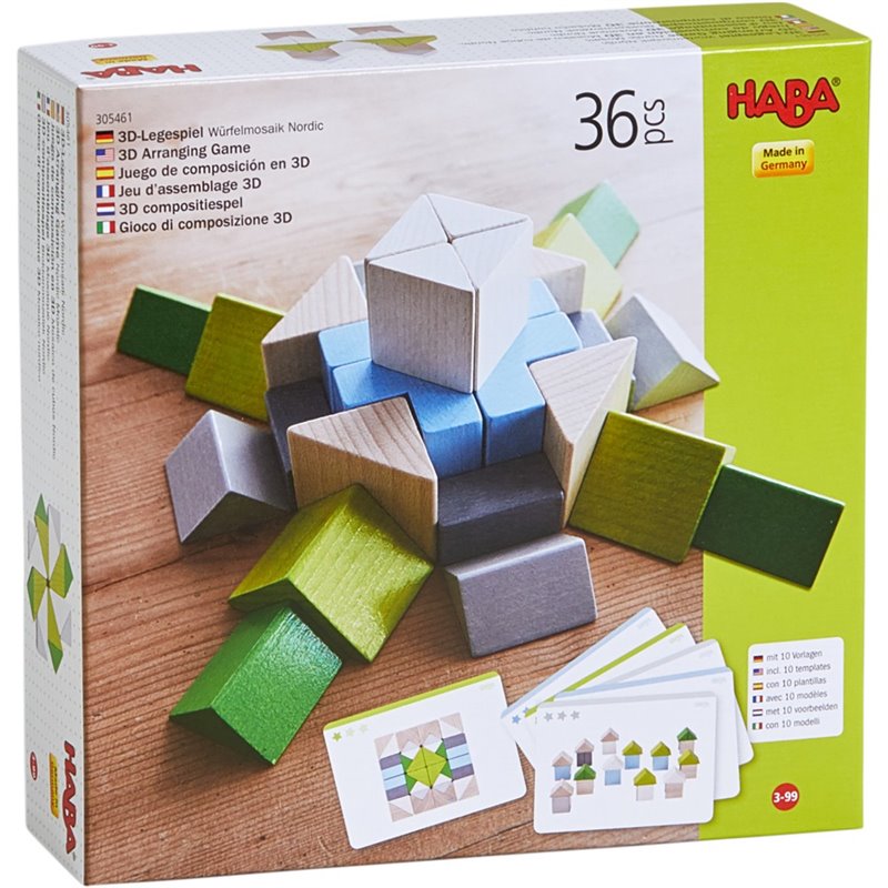 3D compositiespel Blokkenmozaïek Nordic 3-99j  - Haba