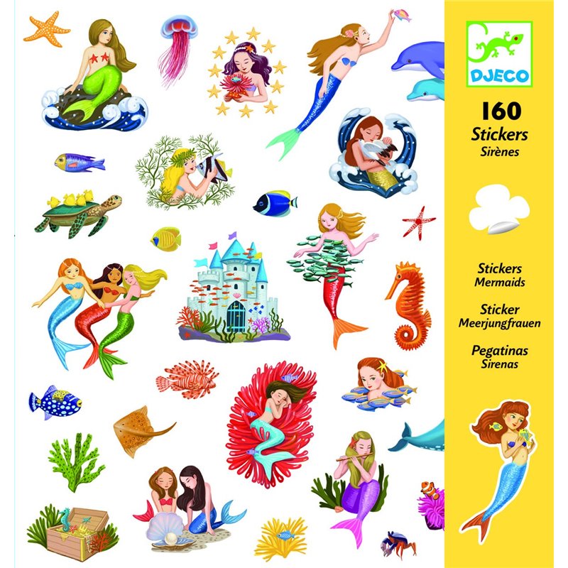 Stickers Zeemeerminnen 4-8j - Djeco
