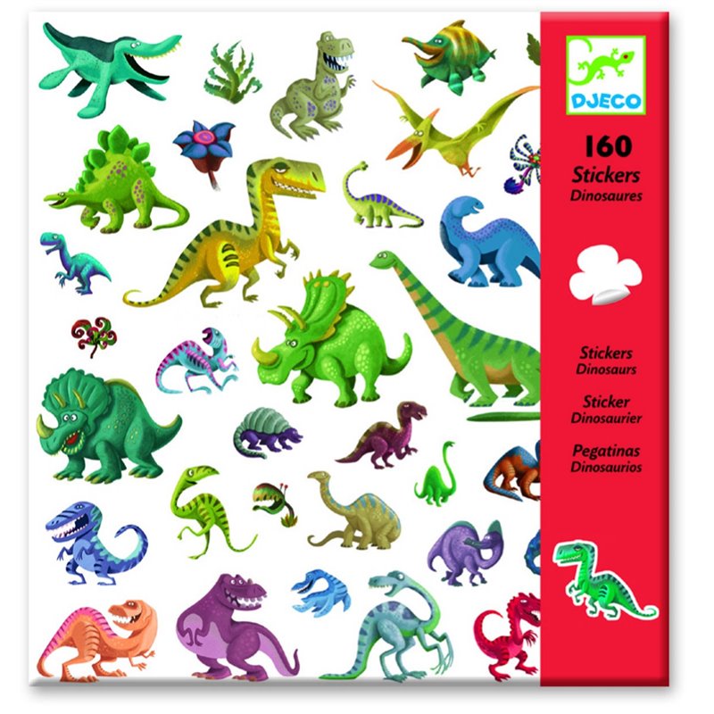 Stickers Dinosaurussen 4-8j - Djeco