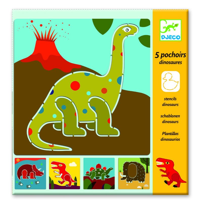 Sjablonen Dinosaurus 4-8j - Djeco